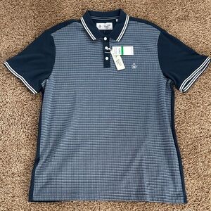 Original Penguin Men's Navy & White Micro-Pattern Polo